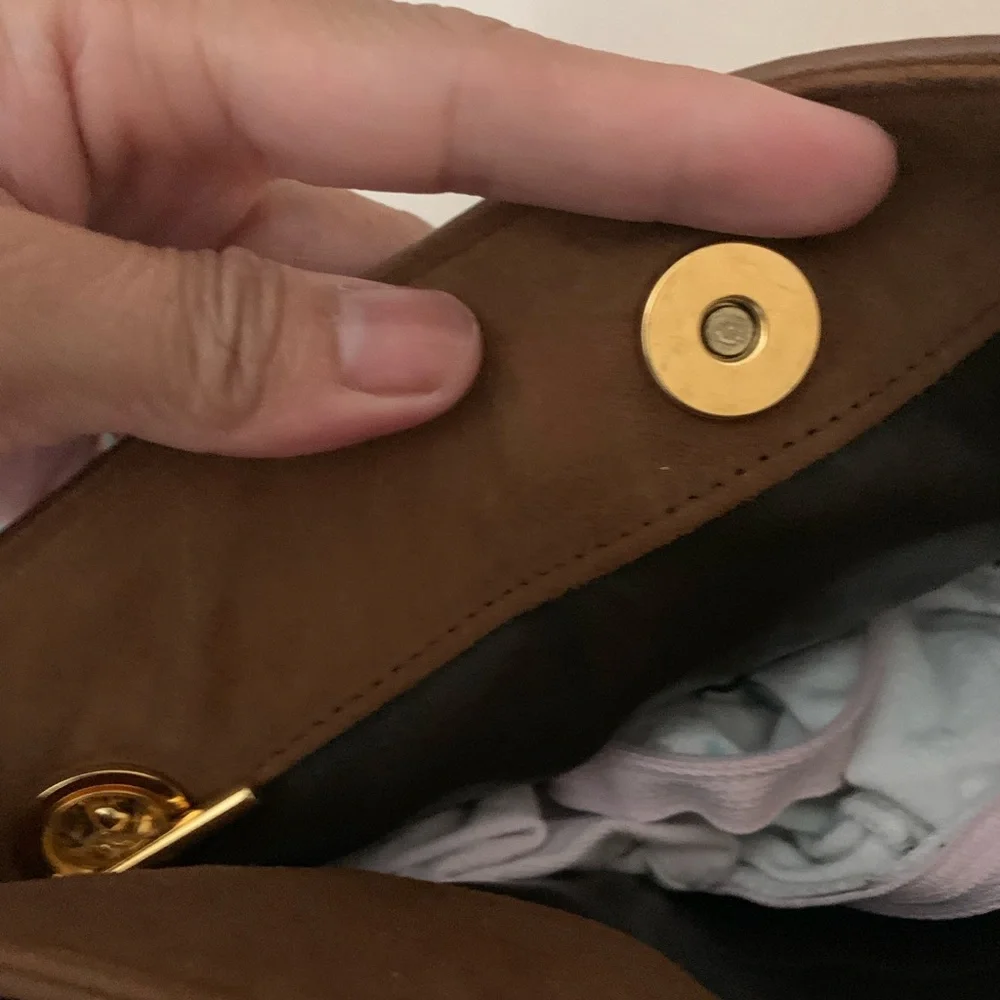 Rare color Bally Brown and Gold Quilted Shoulder Bag - Picture 7 of 10